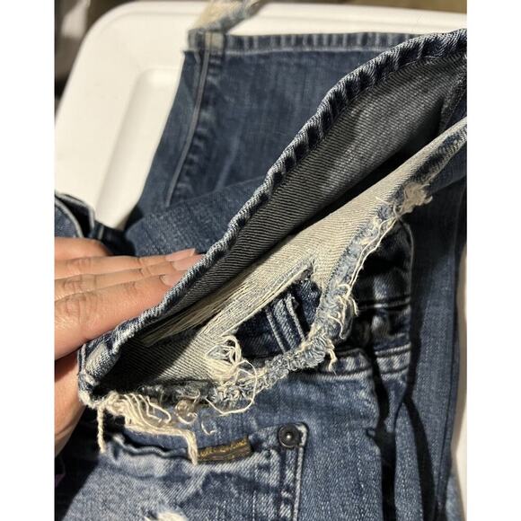 7 For All Mankind Austyn Jeans Blue Relaxed Straight Leg Size 33 Men’s - Picture 6 of 7